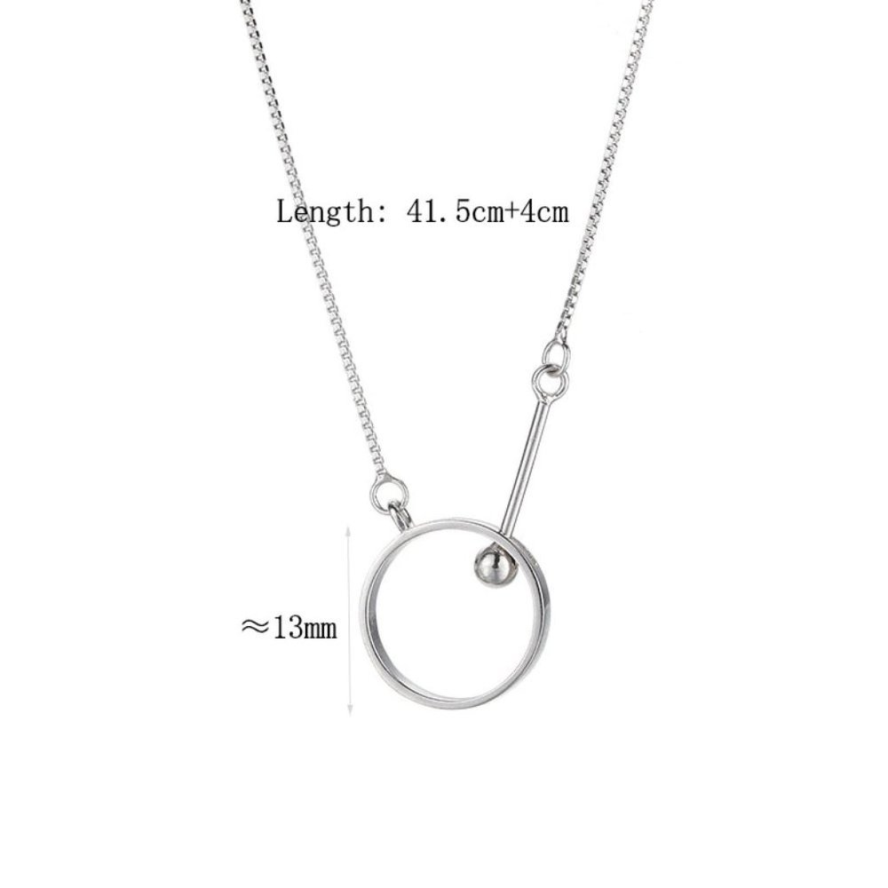 *NEW 925 Sterling Silver Circle Bead Necklace - Picture 7 of 7